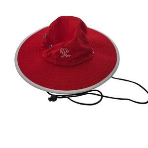 EVOSHIELD TEAM BUCKET HAT Red UV Protection with adjustable strap